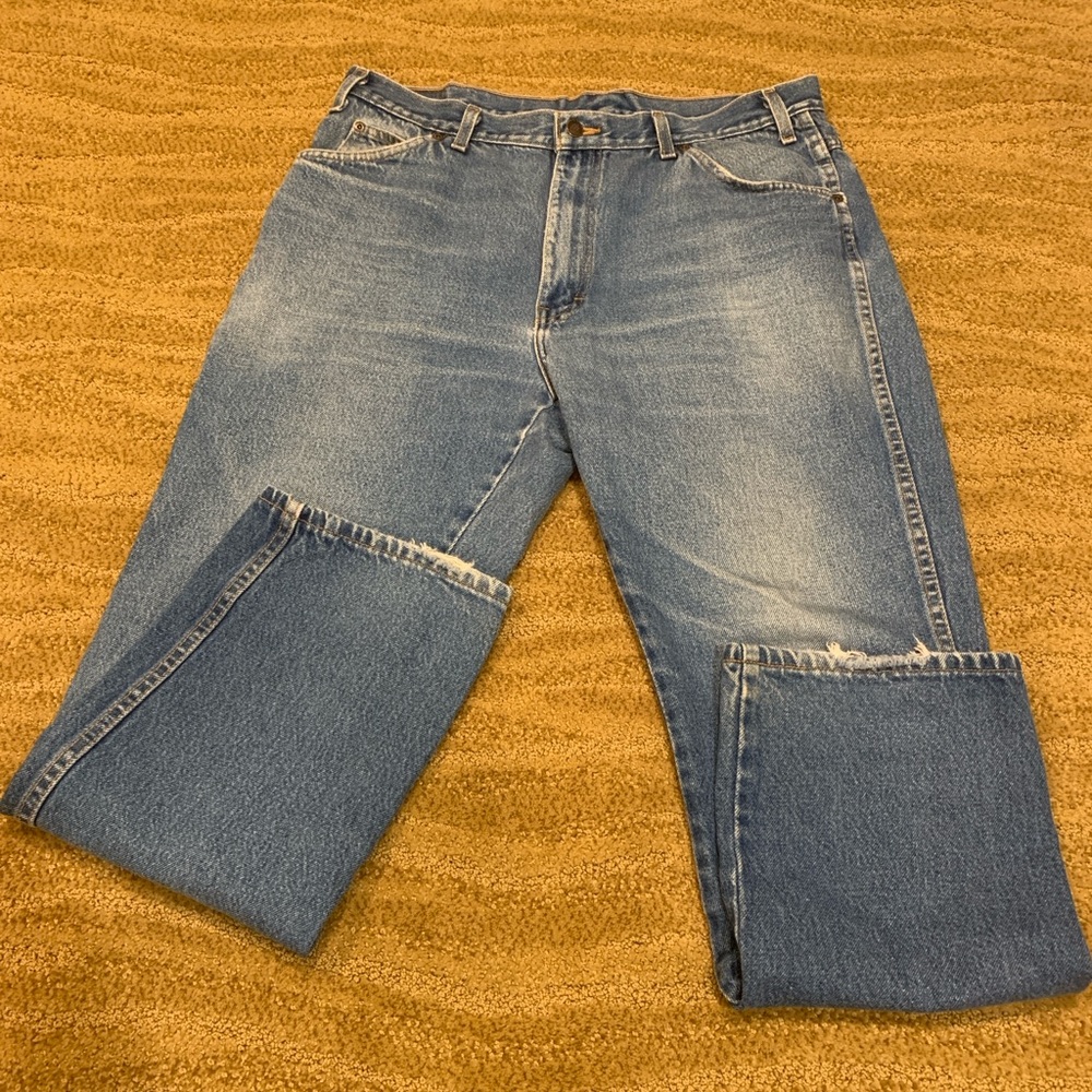 Dickies Regular Fit Straight Leg Jeans C993RNB Blue, Size 38 x 32
